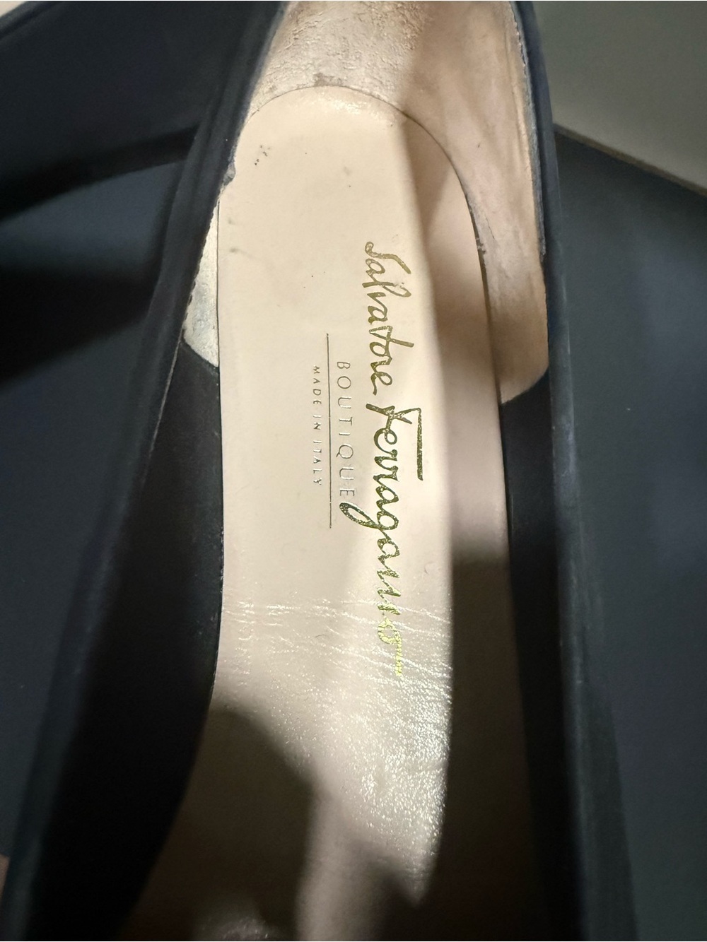 Vintage Salvatore Ferragamo Boutique Navy Suede Tassel Loafers Size 10 Narrow - Picture 6 of 6